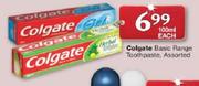 Colgate Basic Range Toothpaste-100ml Each