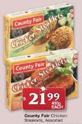County Fair Chicken Steaklets-400gm Each