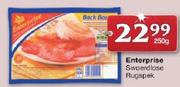 Enterprise Swoerdlose Rugspek-250gm