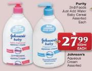 Johnson's Aqueous Cream-500ml Each