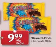 Wawel X-Plode Chocolate Slab-98gm Each