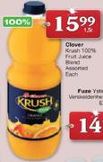 Clover Krush 100% Fruit Juice Blend-1.5Ltr