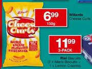 Willards Cheese Curls - 150g