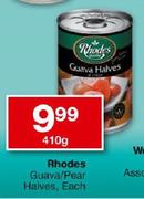 Rhodes Guava /Pear Halves-410g Elk