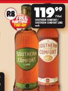 Southern Comfort/Southern Comfort Lime-750ml Each