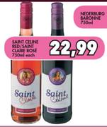 Saint Celine Red/Saint Claire Rose-750ml Each