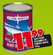 Cape Point Pilchards In Tomato Sauce-425g