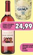 Four Cousins Rose/White-750ml Each