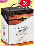 Orange River Cellars Rose/White Wine-3L Each