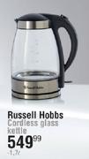 Russell Hobbs Cordless Glass Kettle-1.7Ltr