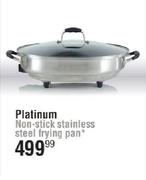 Platinum Non Stick Stainless Steel Frying Pan