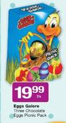  Eggs Galore Three Chocolate Eggs Picnic Pack-3's