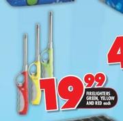 Firelighters Green, Yellow And Red-Each