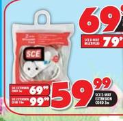 SCE 2-Way Extension Cord-3m