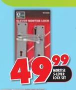 Mortise 5-Lever Lock Set