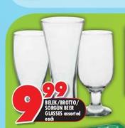 Belek/Brotto/Sorgun Beer Glasses Assorted-Each