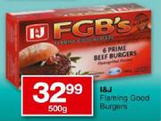 I&J Flaming Good Burgers-500gm