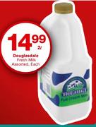 Douglasdale Fresh Milk-2Ltr Each