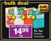 Tic Tac Sweets Assorted-4x16g