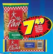 Mr. Pasta Spaghetti/Macaroni-500g Each 