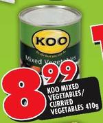 Koo Mixed Vegetables/Curred Vegetable-410g
