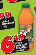 Fusion Dairy Blend Concentrate Assorted-1L