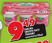Darling Smooth Feast Yoghurt Assorted-6x100ml
