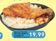 Pap With Gravy & Chicken Leg Quarter-Per Punnet