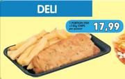 1 Portion Fish + 150g Chips-Per Punnet