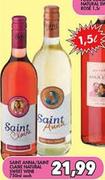 Saint Anna/Saint Claire Natural Sweet Wine-750ml Each