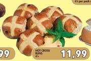 Hot Cross Buns - 6's