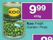 Koo Fresh Garden Peas-410g