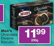 Moir's Chocolate Dreams Biscuits-200g