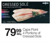 Cape Point 4 Portions Of Dressed Sole-480g