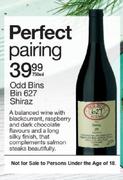 Odd Bins Bin 627 Shiraz-750ml