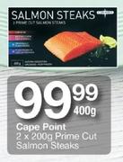 Cape Point Prime Cut Salmon Steaks-2x200g