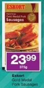Eskort Gold Medal Pork Sausages-375gm