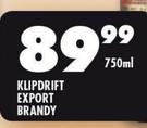 Klipdrift Export Brandy-750ml