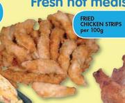Fried Chicken Strips Per 100g