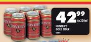 Hunter's Gold Cider Cans-6 x 330ml