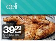 Whole Grilled BBQ Chicken