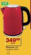 Platinum 1.7L 360 Cordless Kettle