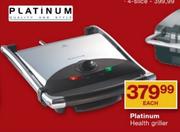 Platinum Healthb  Griller