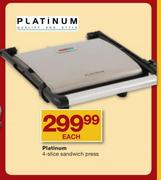 Platinum 4 Slice Sandwich Press