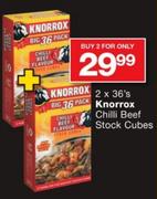 Knorrox Chilli Beef Stock Cubes-2x36's