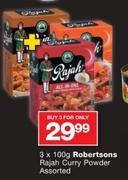 Robertsons Rajah Curry Powder Assorted-3x100g