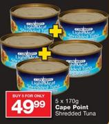 Cape Point Shredded Tuna-5x170g