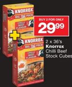 Knorrox Chilli Beef Stock Cubes-2x36's