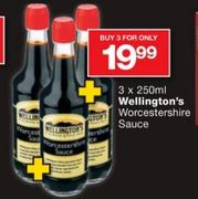 Wellington's Worcestershire Sauce-3x250ml
