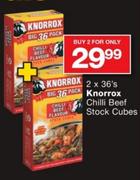 Knorrox Chilli Beef Stock Cubes-2x36's
